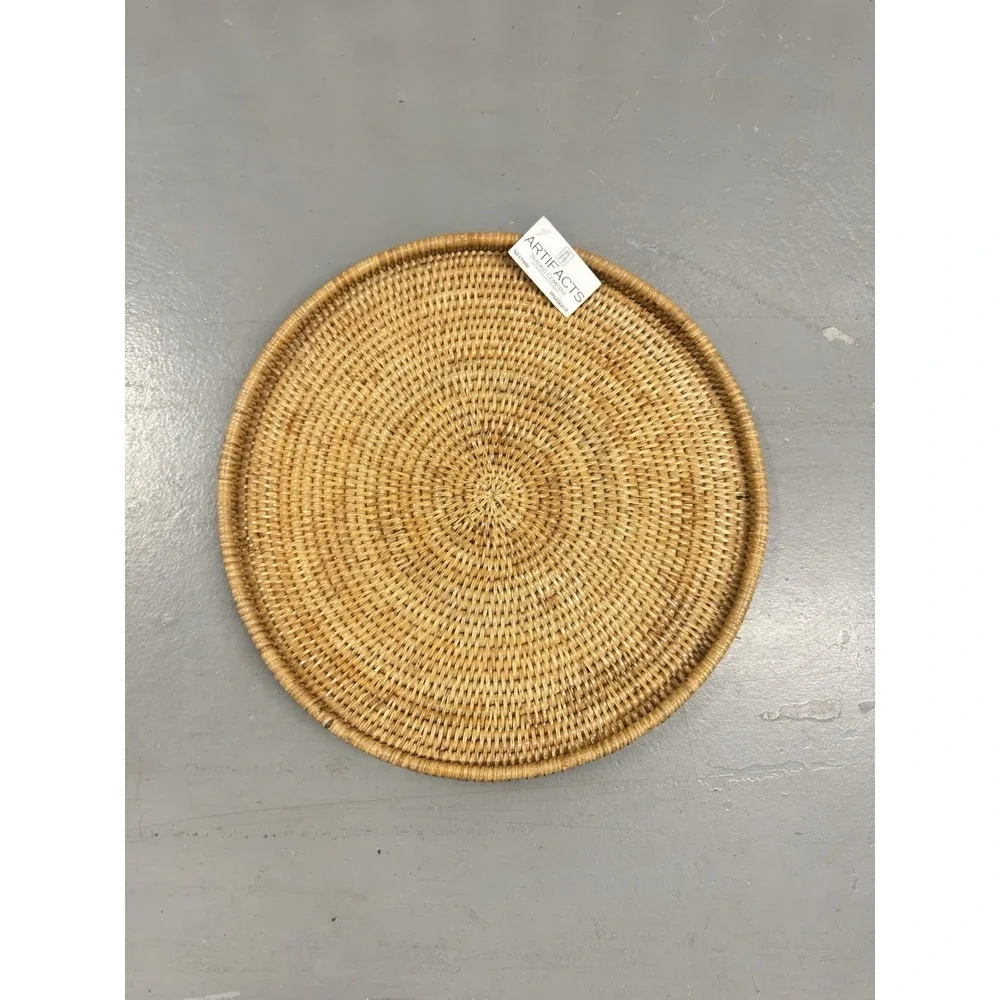 Artifacts Trading Company Hand Woven Rattan Tray 16